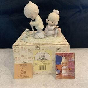 Precious Moments 1989 There Shall Be Showers Of Blessings #522090 Boy and Girl